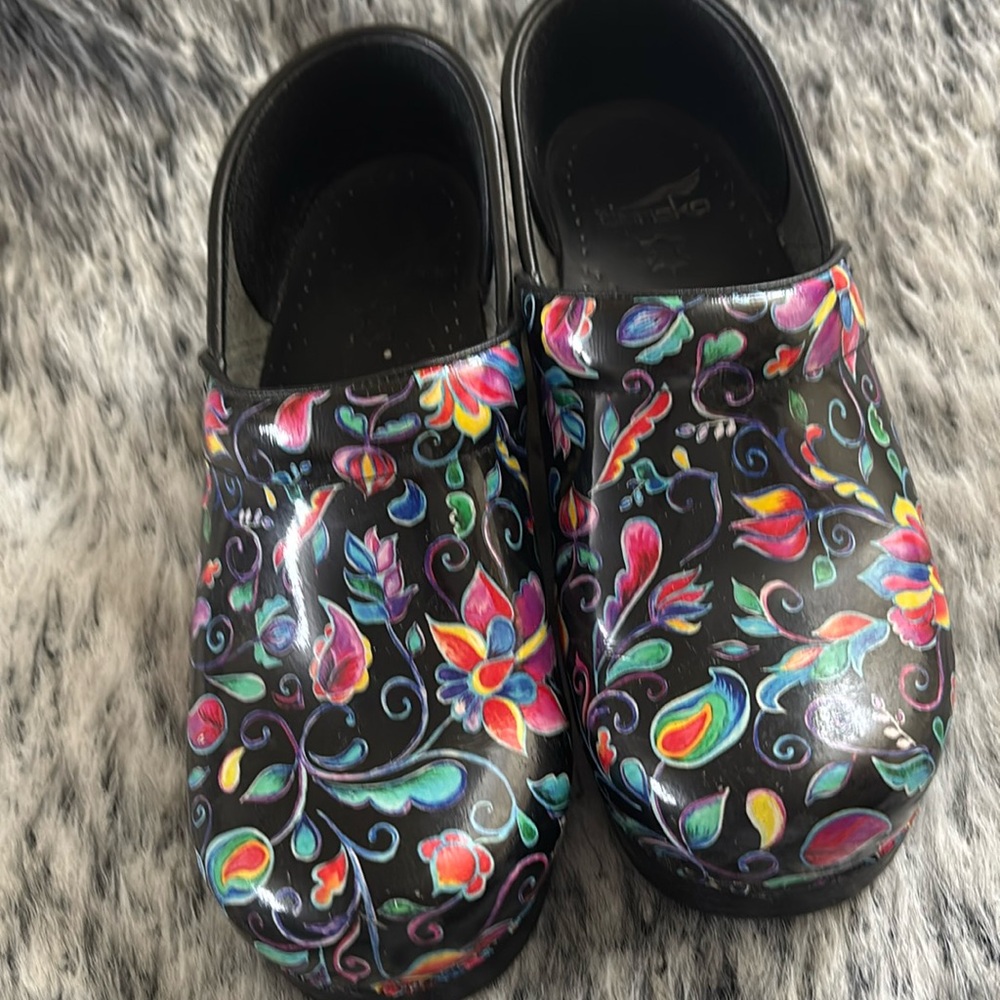 Dansko professional nursing shoes floral print size 38‎